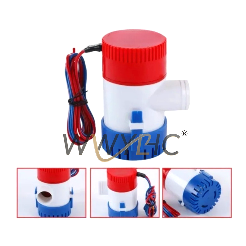 Fishing Boat Bilge Pump - 漁船、ヨット、スピードボートに最適 12/24V DCビルジポンプ、水中ポンプ、排水ポンプ 350/500/750/1100GPH