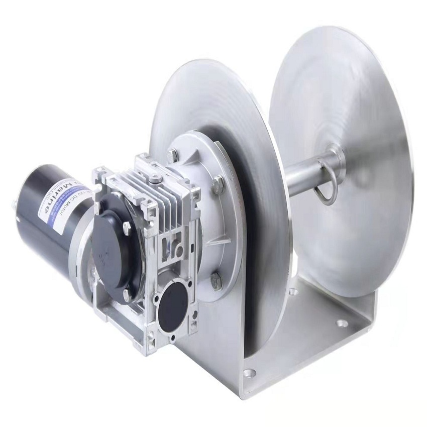 Fishing Boat Anchor Winch - 12V 1000W 316 ステンレス鋼ドラムアンカーウインチ海洋漁船ヨット M2