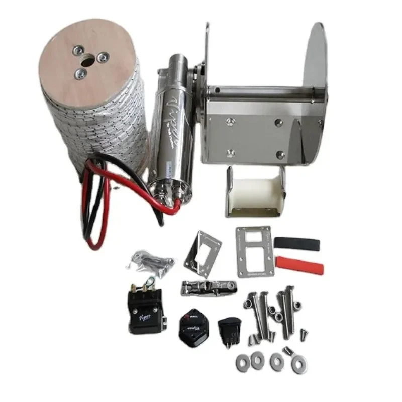 船舶用機器 1000W 316ステンレス鋼ドラムアンカーウィ - Fishing Boat Anchor Winch のレビューと価格