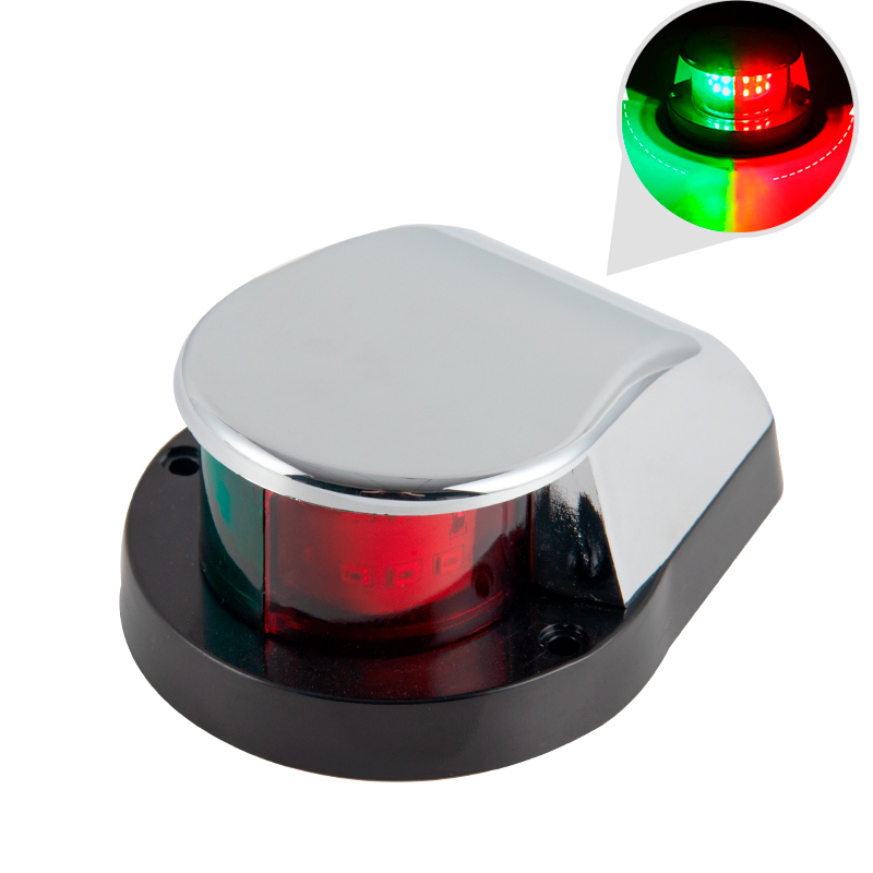 12V LED マリンナビゲーションライト 2 色赤緑白バウ - Fishing Boat Navigation Light のレビューと価格