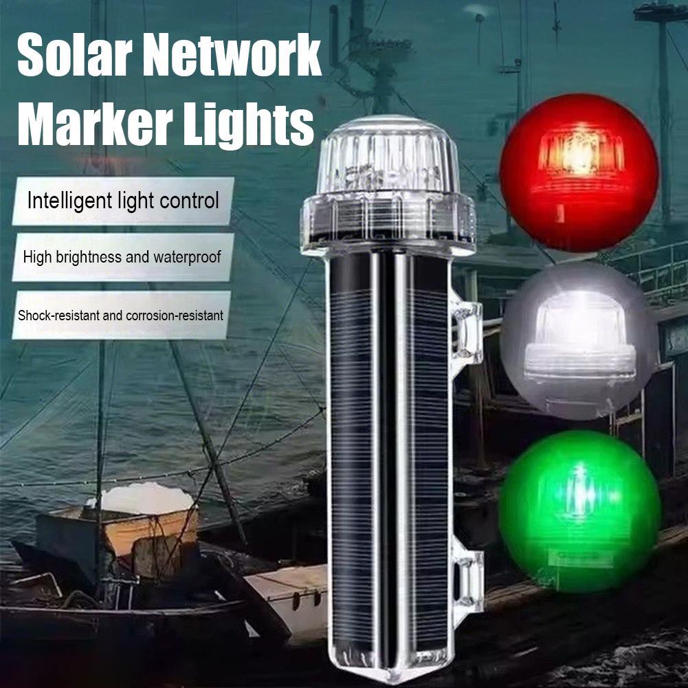 ソーラーオーシャンシグナルライト航海信号灯防水フラッシュLE - Fishing Boat Navigation Light のレビューと価格