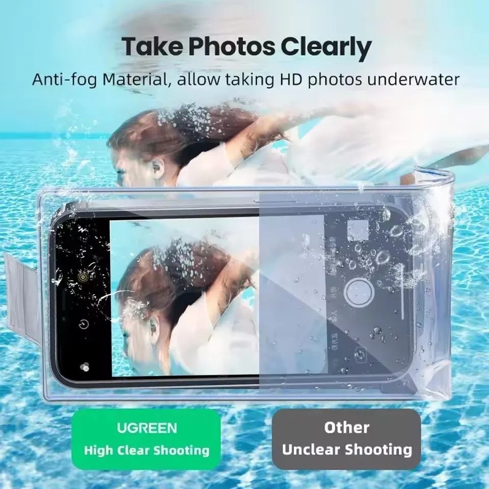 1-10 個透明防水電話カバー水泳バッグ水中携帯電話プロテク - Fishing Boat Cover のレビューと価格