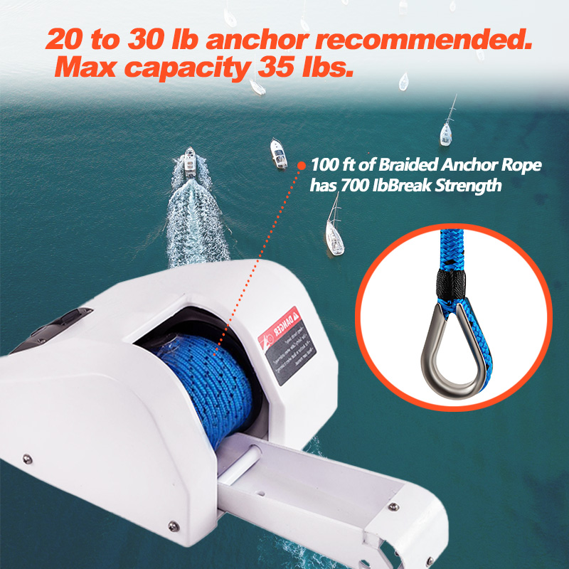 ポンツーンボート用電動アンカーウインチ 35ポンド海水アンカ - Fishing Boat Anchor のレビューと価格